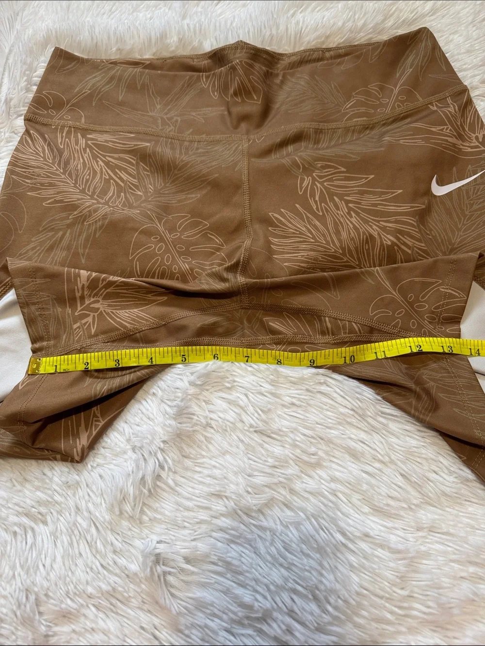 Nike Dri-Fit Biker Shorts Tropical Leaves Print Size XXL